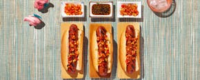 Teriyaki Hot Dogs with Relish