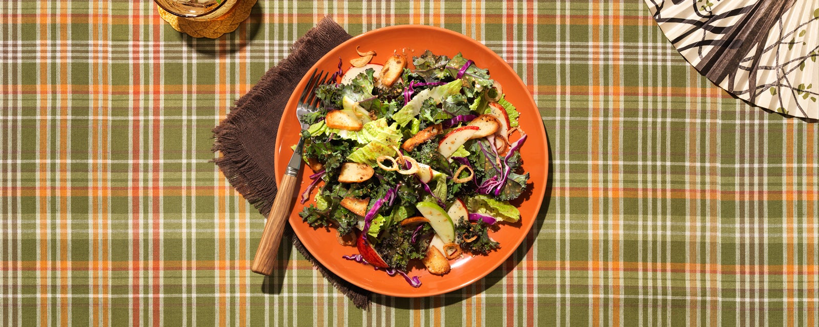 Toasted Sesame Kale & Cabbage Salad