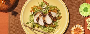 Udon Noodle Salad with Garlic Chicken Teriyaki