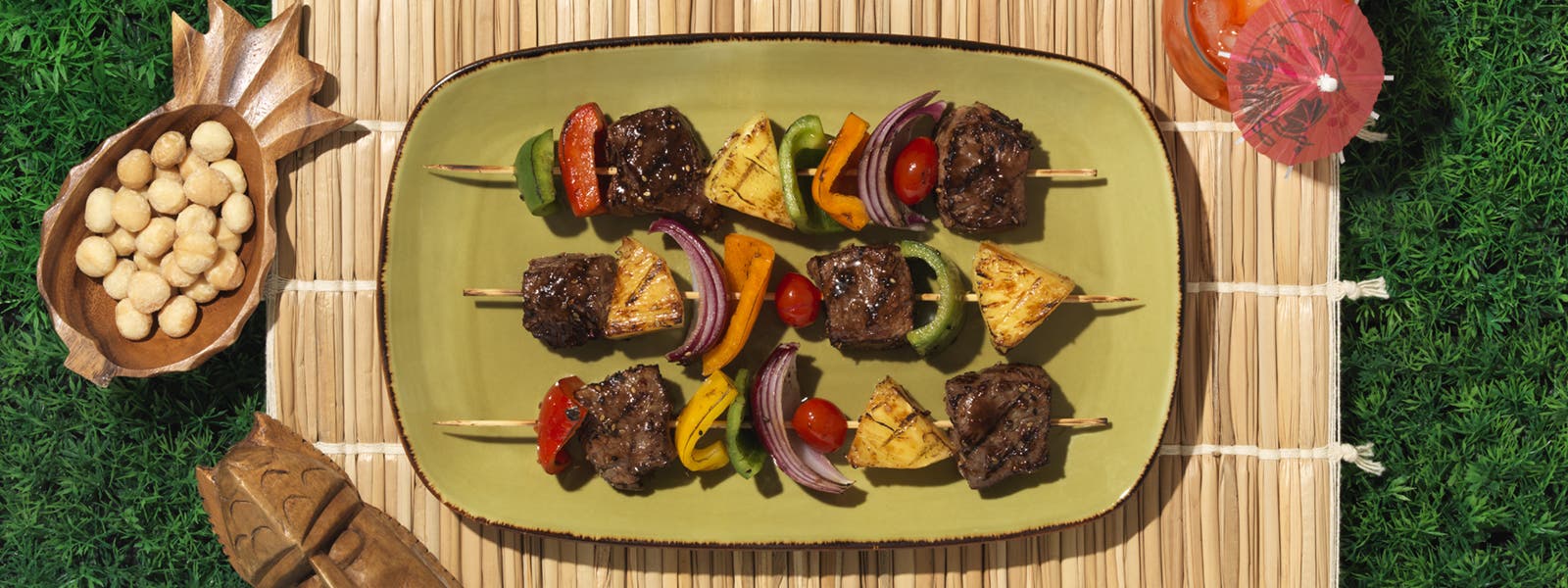 Grilled Steak Kabobs with Pineapple & Pepper