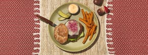 Grilled Teriyaki Portobello Burgers with Smoked Gouda