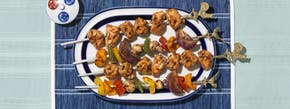 Teriyaki Grilled Chicken & Vegetable Skewers