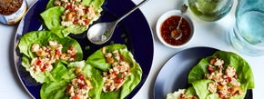 Asian Honey Chicken Cashew Lettuce Cups