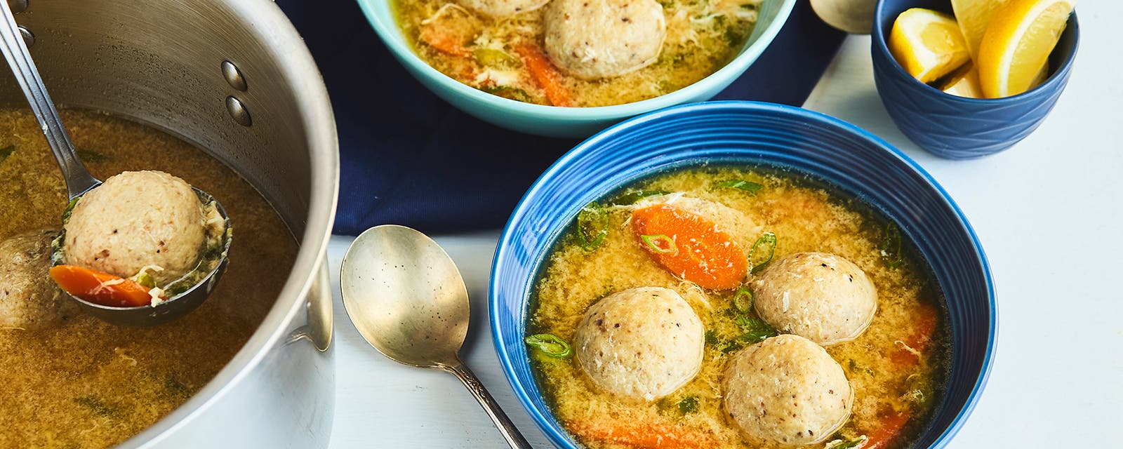 Matzo Ball Egg Drop Soup