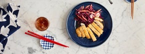 Chicken Katsu Salad with Lemongrass Vinaigrette